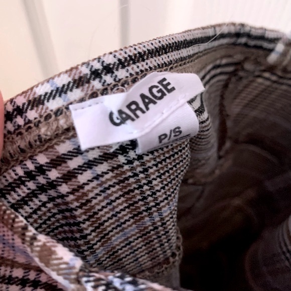 Garage Plaid Fitted Mini Dress | Women’s Size S/P - Picture 6 of 7